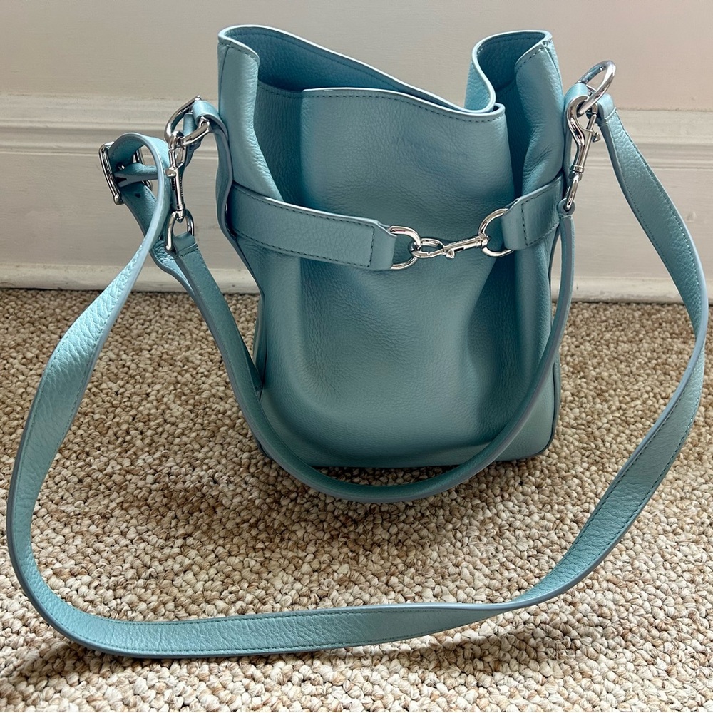 Marc Jacob’s sky blue Leather Bucket Bag